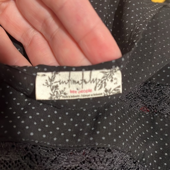 **SOLD** Free People Voile and Lace Trapeze Slip in all black - S - Picture 17 of 17